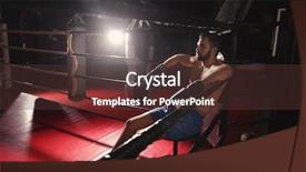  Presentation with professional training - Slides enhanced with fhone - professional boxer having break background and a tawny brown colored foreground