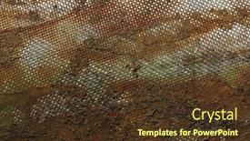  Presentation with fiber - Cool new presentation design with crumbled pages - fiber grunge texture backdrop and a tawny brown colored foreground