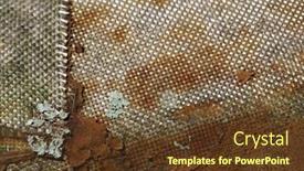  Presentation with fiber - Audience pleasing theme consisting of fiber-grunge-texture backdrop and a tawny brown colored foreground