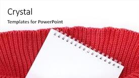  Presentation with knitting - Beautiful PPT layouts featuring fiber home - knitting fabric background red knitted backdrop and a white colored foreground