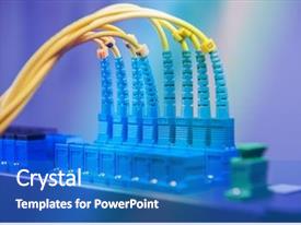 Fiber Network Server PPT template 8 | CrystalGraphics