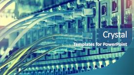  Presentation with fiber - Theme having switch with some yellow optical background and a teal colored foreground