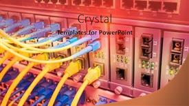  Presentation with fiber optic - Presentation enhanced with fiber-optic-cables-connected background and a red colored foreground