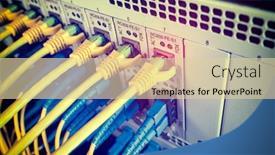  Presentation with optic - Beautiful presentation featuring fiber-optic-cables-connected backdrop and a lemonade colored foreground