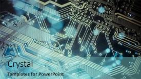  Presentation with optic fibre - Amazing presentation design having fiber optic cables fibre connection backdrop and a seafoam green colored foreground