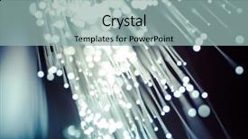  Presentation with optic fibre - Colorful presentation theme enhanced with fiber optic cables fibre connection backdrop and a light blue colored foreground