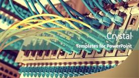  Presentation with optic - Colorful presentation theme enhanced with fiber optic connecting on core backdrop and a  colored foreground