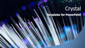  Presentation with optic - Amazing slide deck having fiber-optic-light-wand backdrop and a navy blue colored foreground