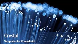  Presentation with fiber optic - Theme enhanced with fiber optic background and a ocean colored foreground