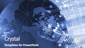  Presentation with optical - Beautiful slides featuring fiber optical background with lots backdrop and a ocean colored foreground