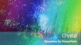  Presentation with network cable - Presentation theme featuring fiber optical network cable background and a teal colored foreground