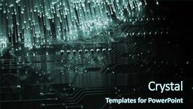  Presentation with chip - Presentation theme enhanced with fiber optical background and a wine colored foreground