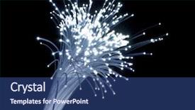 Presentation with fiber reinforced polymer - Amazing PPT theme having fiber optics background 3d image backdrop and a ocean colored foreground