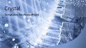  Presentation with fiber optics - Theme enhanced with fiber optics background with lots background and a light blue colored foreground