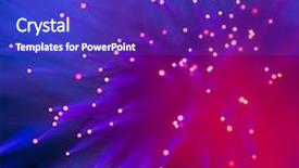  Presentation with fiber optics - Theme enhanced with fiber optics background with lots background and a royal blue colored foreground