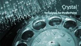  Presentation with light up - Slide set with fiber optics background with lots background and a  colored foreground