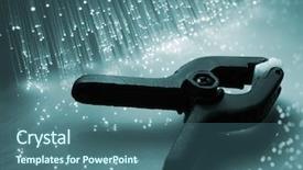  Presentation with fiber optics - Slide set enhanced with fiber optics background with lots background and a ocean colored foreground