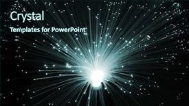  Presentation with optic - Audience pleasing presentation design consisting of fiber optics background with lots backdrop and a wine colored foreground