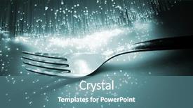  Presentation with fiber - Beautiful PPT theme featuring fiber optics background with lots of light spots backdrop and a seafoam green colored foreground