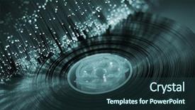  Presentation with fiber optics - Presentation design having fiber optics background with lots background and a tawny brown colored foreground