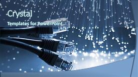  Presentation with fiber optics - Beautiful PPT layouts featuring fiber optics background with lots backdrop and a ocean colored foreground