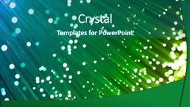  Presentation with fiber optics - Beautiful presentation theme featuring fiber optics background with lots backdrop and a ocean colored foreground