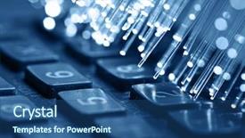  Presentation with fiber optic - Audience pleasing PPT theme consisting of fiber optics background with lots backdrop and a ocean colored foreground