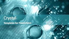  Presentation with fiber - Theme featuring fiber optics background with lots of light spots background and a teal colored foreground