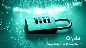  Presentation with fiber optics - Slide deck with fiber optics background with lots background and a  colored foreground