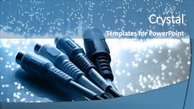  Presentation with light gauge steel - Beautiful theme featuring fiber optics background with lots backdrop and a teal colored foreground