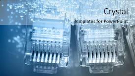  Presentation with fiber optics - Presentation theme having fiber optics background with lots background and a light blue colored foreground