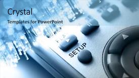  Presentation with fiber optics - Presentation theme enhanced with digital tv - fiber optics background with lots background and a light blue colored foreground