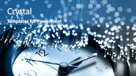  Presentation with fiber optics - Slide deck consisting of fiber optics background with lots background and a teal colored foreground