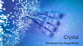  Presentation with fiber optics - Slides consisting of fiber optics background with lots background and a light blue colored foreground