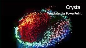  Presentation with telecommunication - Beautiful slide set featuring fiber optics background backdrop and a black colored foreground