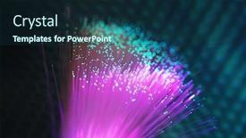  Presentation with fiber optics - Slide deck consisting of fiber-optics-lights-abstract-background background and a wine colored foreground