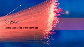  Presentation with abstract light brown - Cool new presentation with optical fibers - fiber optics lights abstract background backdrop and a coral colored foreground