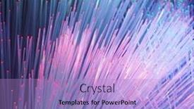  Presentation with network cable - Presentation with fiber-optics-network-cable background and a light blue colored foreground