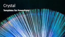  Presentation with network cable - Colorful presentation theme enhanced with fiber-optics-network-cable backdrop and a black colored foreground