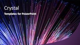  Presentation with fiber optics - Audience pleasing presentation consisting of fiber-optics-network-cable backdrop and a black colored foreground