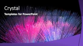  Presentation with fiber optics - Presentation theme featuring fiber-optics-network-cable background and a black colored foreground