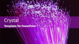  Presentation with network cable - Theme enhanced with fiber-optics-network-cable background and a purple colored foreground