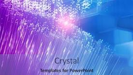  Presentation with network cable - Amazing presentation theme having fiber-optics-network-cable backdrop and a light blue colored foreground