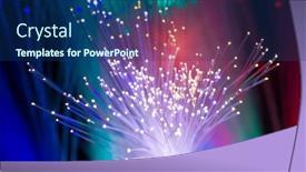  Presentation with network cable - Amazing presentation theme having fiber-optics-network-cable backdrop and a ocean colored foreground