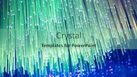  Presentation with network cable - Amazing slides having fiber-optics-network-cable backdrop and a seafoam green colored foreground