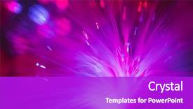  Presentation with fiber optics - Presentation having fiber optics threads in purple background and a purple colored foreground
