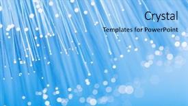  Presentation with fiber optics - Slides enhanced with fiber optics background and a light blue colored foreground