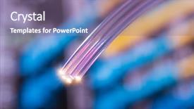  Presentation with fiber optics - Slides enhanced with fiber optics background and a coral colored foreground