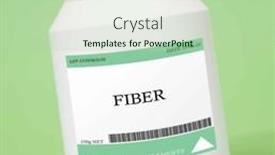  Presentation with fiber - PPT layouts consisting of fiber-used-to-support-digestive background and a mint green colored foreground