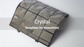  Presentation with flat - Slide set having fiberglass filters of central air background and a gray colored foreground